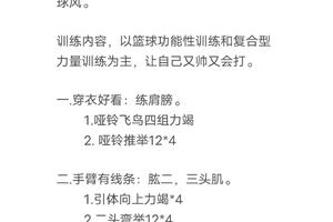 如何调整体型以提升篮球表现:科学与实践的完美结合